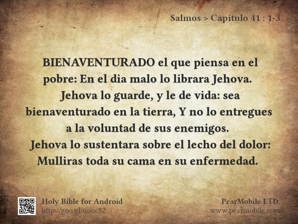 Salmos, Capítulo 41:1-3
